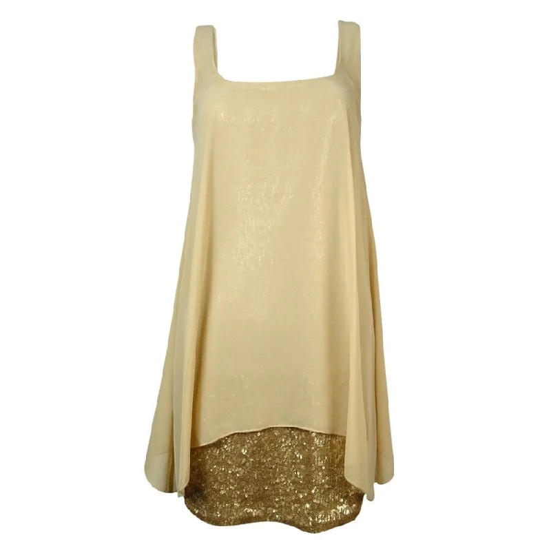 Big Savings spaghetti strap dressAli & Jay Women's 'Bella' Chiffon Overlay Sequined Dress, S, Gold Big Savings spaghetti strap dressAli & Jay Women's 'Bella' Chiffon Overlay Sequined Dress, S, Gold