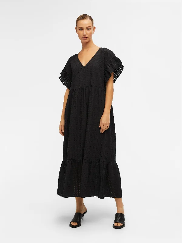 Steals and Deals floral dressVitar Maxi Dress (Black)