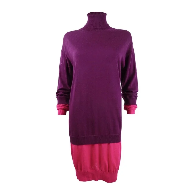 Members Only casual summer dressEscada Sport Women's Turtleneck Double-Layer Dress (M, Purple Calla) Members Only casual summer dressEscada Sport Women's Turtleneck Double-Layer Dress (M, Purple Calla)