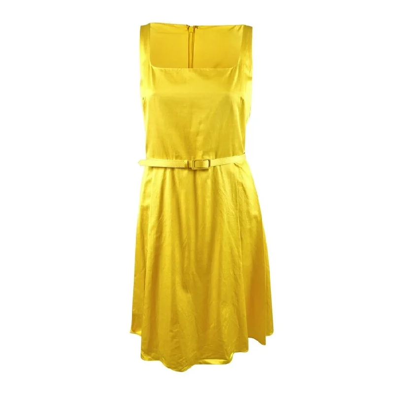 Exclusive Offers ruched dressLauren Ralph Lauren Women's Belted Sleeveless Cocktail Dress (16, Yellow) Exclusive Offers ruched dressLauren Ralph Lauren Women's Belted Sleeveless Cocktail Dress (16, Yellow)