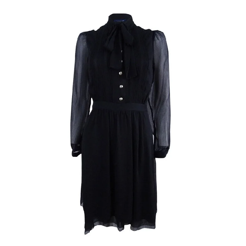 The Best Prices off-the-shoulder dressTommy Hilfiger Women's Tie-Neck Shirtdress