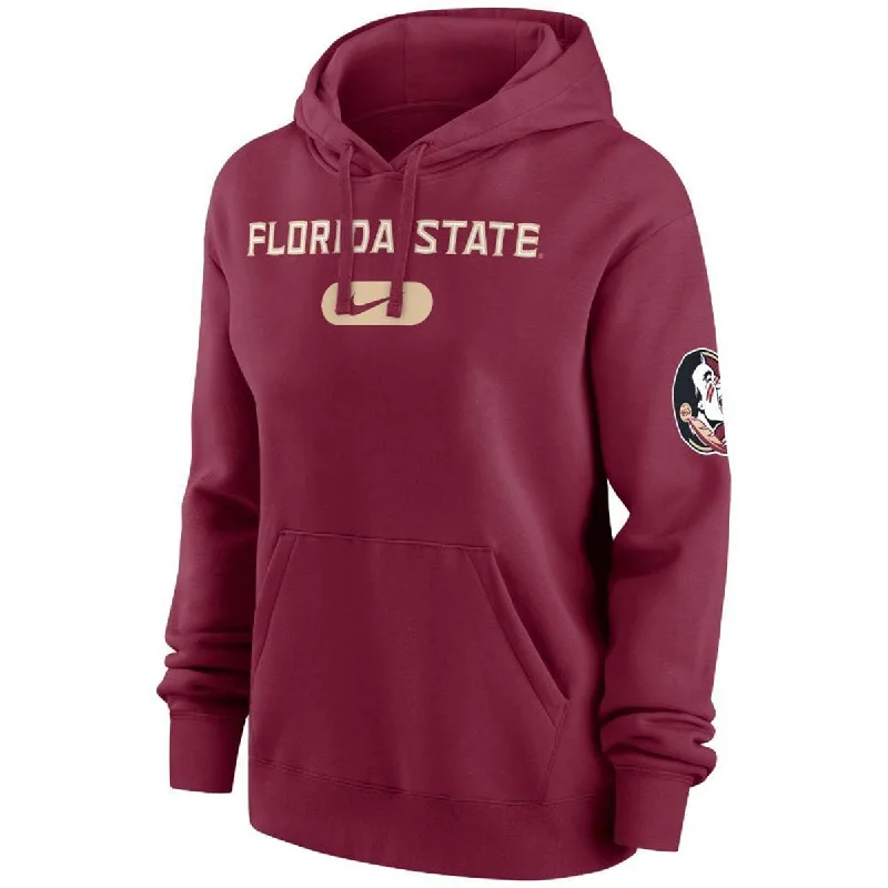 Price Buster Nike Women's  Florida State Club Fleece Hood - Garnet