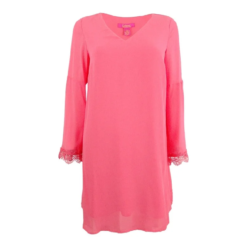 Bonus Savings long sleeve dressCatherine Malandrino Women's Bell-Sleeve Shift Dress