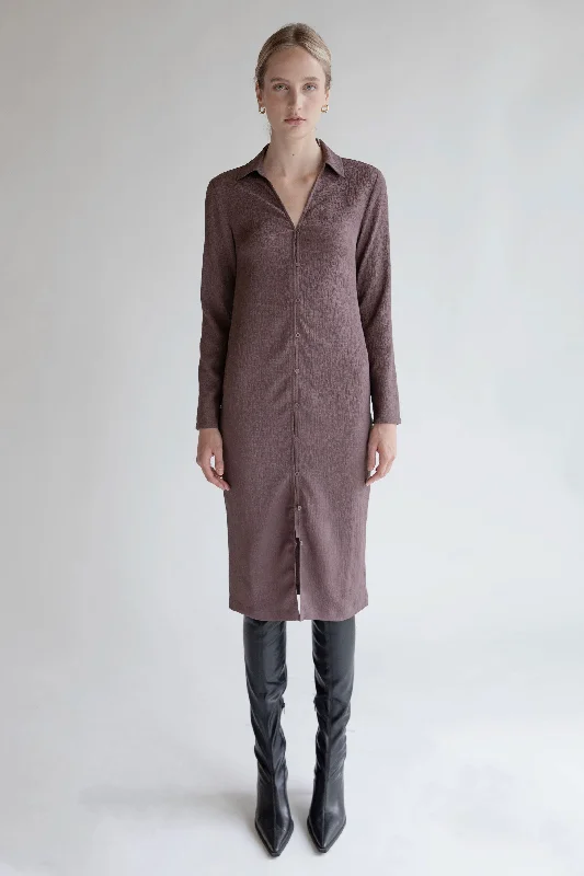 Price Cut sleek dressCRINKLED SHIRT DRESS