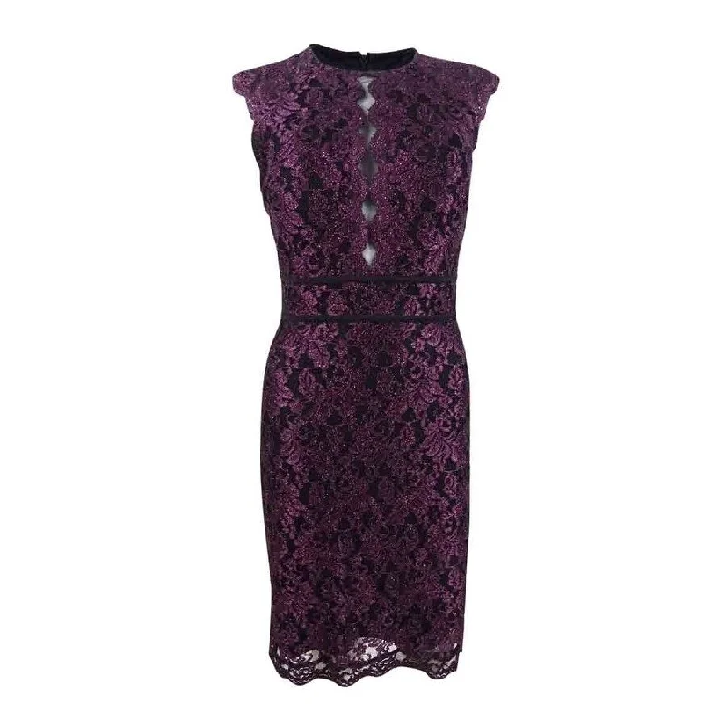 Get It Before It’s Gone statement dressNightway Women's Metallic Lace Sheath Dress