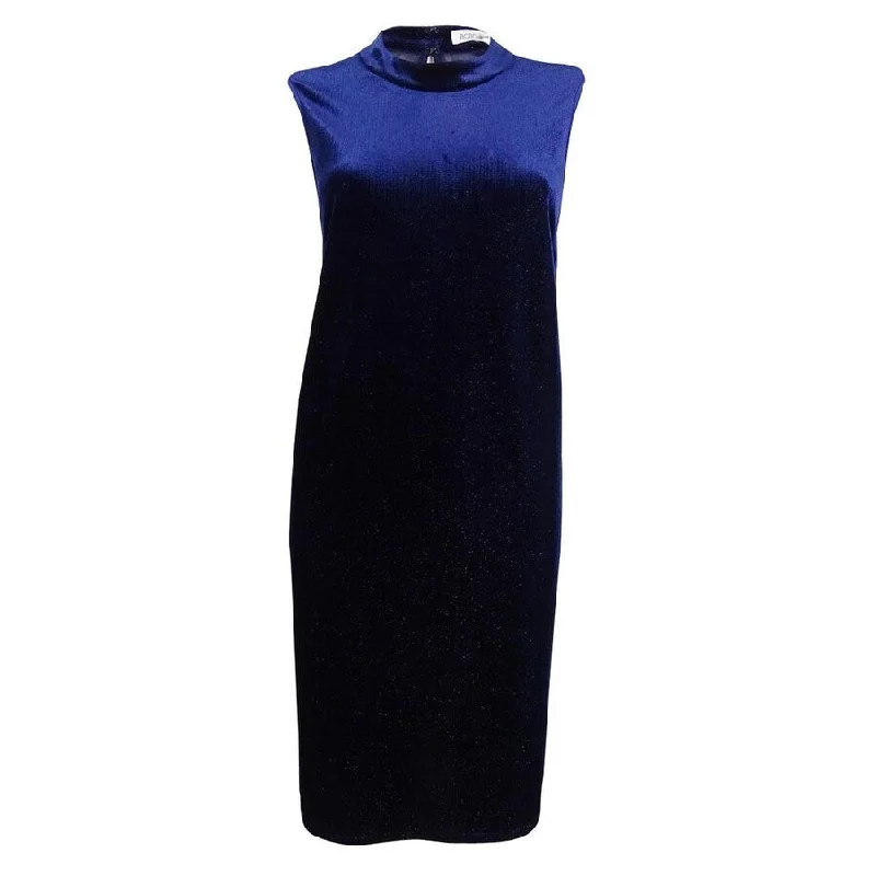 YEAR-End Clearance textured dressBCBGeneration Women's Illusion Metallic Velvet Shift Dress YEAR-End Clearance textured dressBCBGeneration Women's Illusion Metallic Velvet Shift Dress