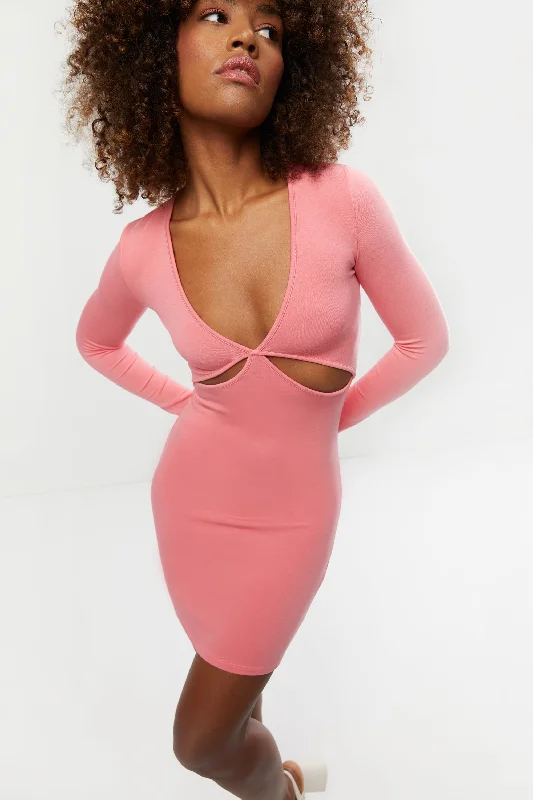 While Supplies Last summer floral dressCUT-OUT MINI DRESS