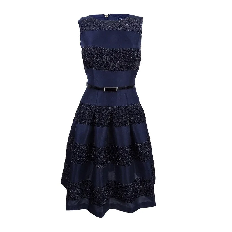 Discount Mania chic dressTommy Hilfiger Women's Striped Fit & Flare Dress