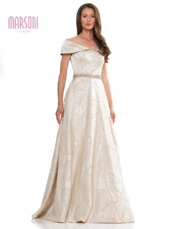 Overstock puff sleeve dressMARSONI BY COLORS MV1265 DRESS