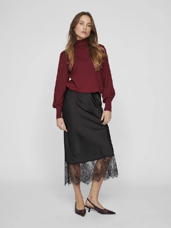 Don't Wait elegant shift dressChelsea Lace Skirt (Black)