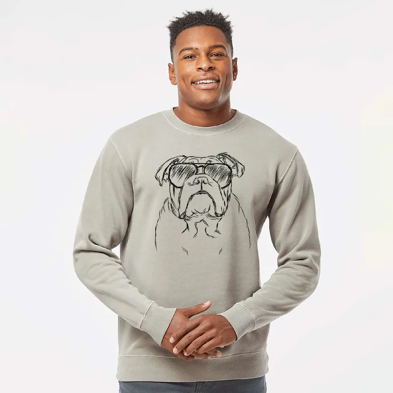 Lowest Prices fashion sportswear hoodieAviator Winston the English Bulldog - Unisex Pigment Dyed Crew Sweatshirt Lowest Prices fashion sportswear hoodieAviator Winston the English Bulldog - Unisex Pigment Dyed Crew Sweatshirt