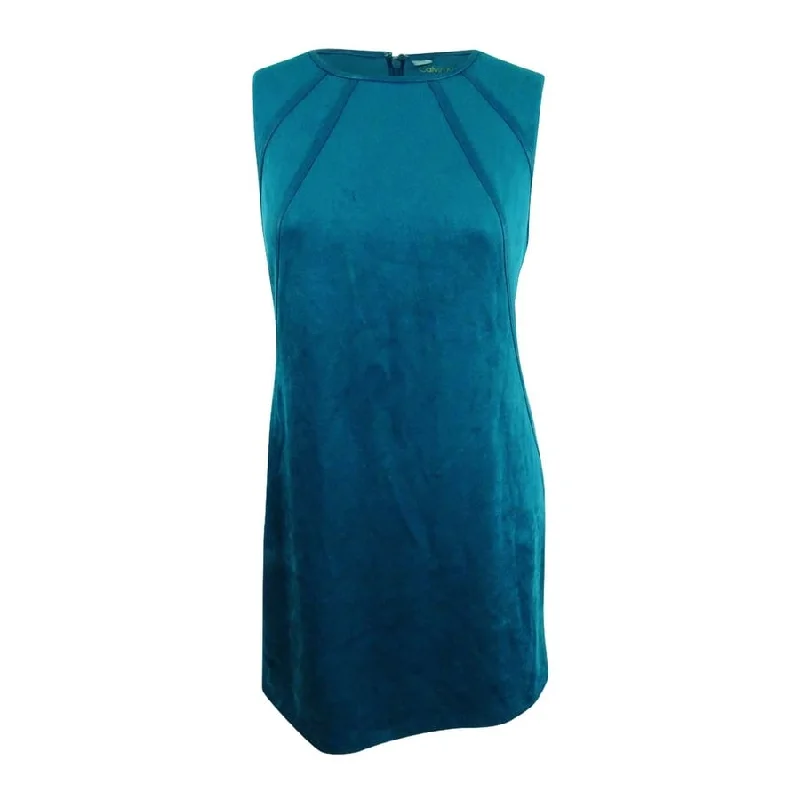Blowout Deals winter dressCalvin Klein Women's Faux-Suede Shift Dress (16, Cypress) Blowout Deals winter dressCalvin Klein Women's Faux-Suede Shift Dress (16, Cypress)