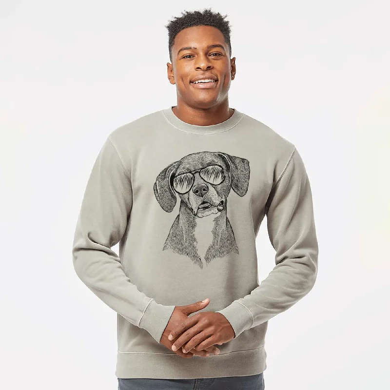 Final Clearance performance gym sweatshirtAviator Zeena the Plott Hound Mix - Unisex Pigment Dyed Crew Sweatshirt Final Clearance performance gym sweatshirtAviator Zeena the Plott Hound Mix - Unisex Pigment Dyed Crew Sweatshirt