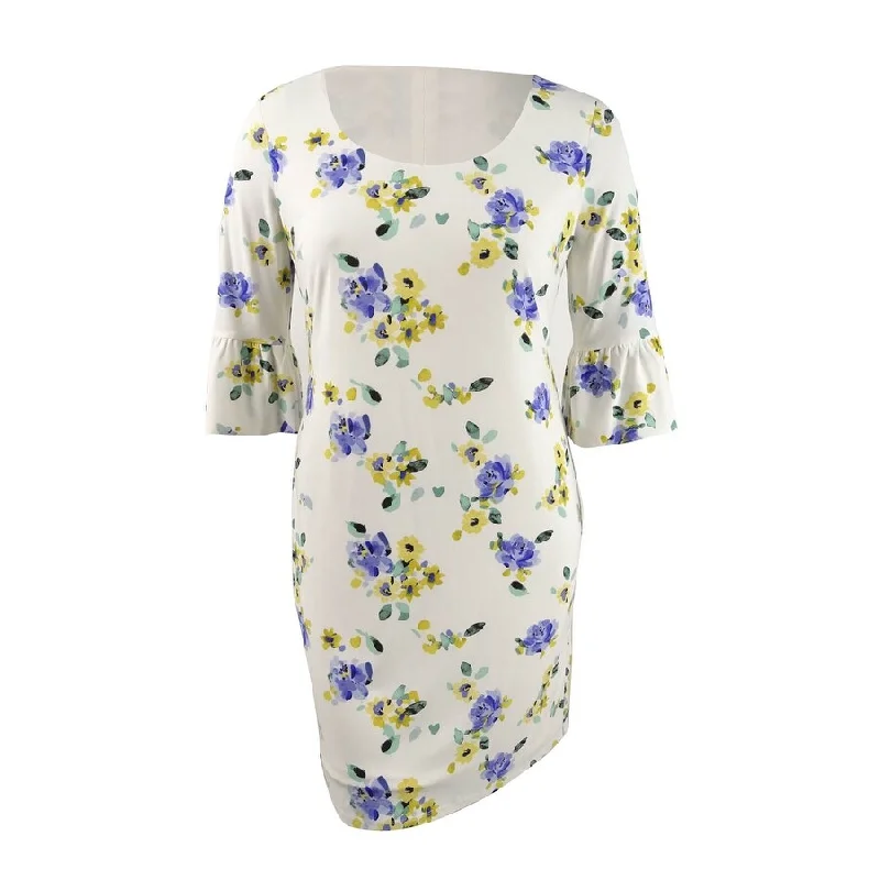 Blowout Sale chic slip dressAmerican Living Women's Floral-Print Ruffle-Sleeve Dress (14, Cream Multi) Blowout Sale chic slip dressAmerican Living Women's Floral-Print Ruffle-Sleeve Dress (14, Cream Multi)