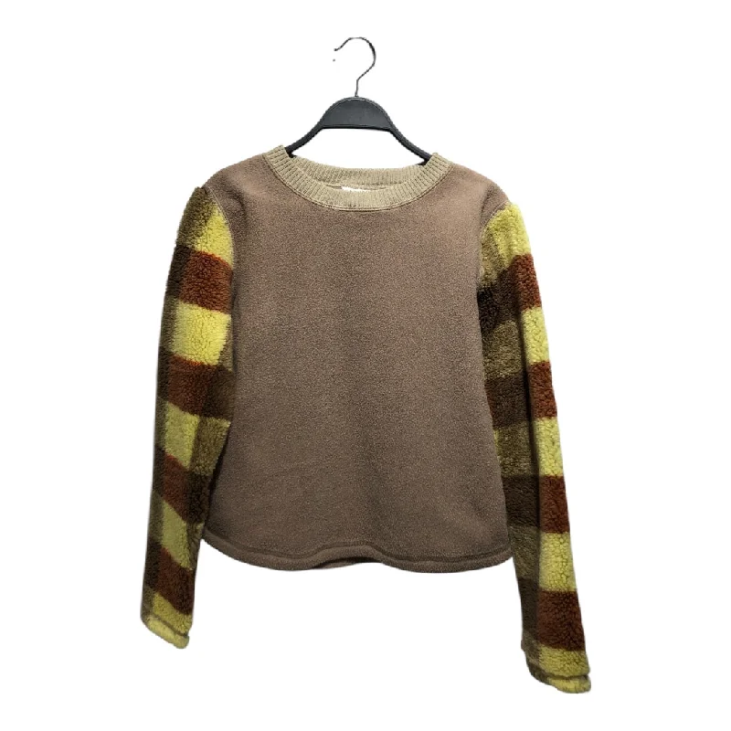 Price Slash ALBA ROSA/Sweatshirt/FREE/Graphic/KHK/Pullover/plaid sleeves
