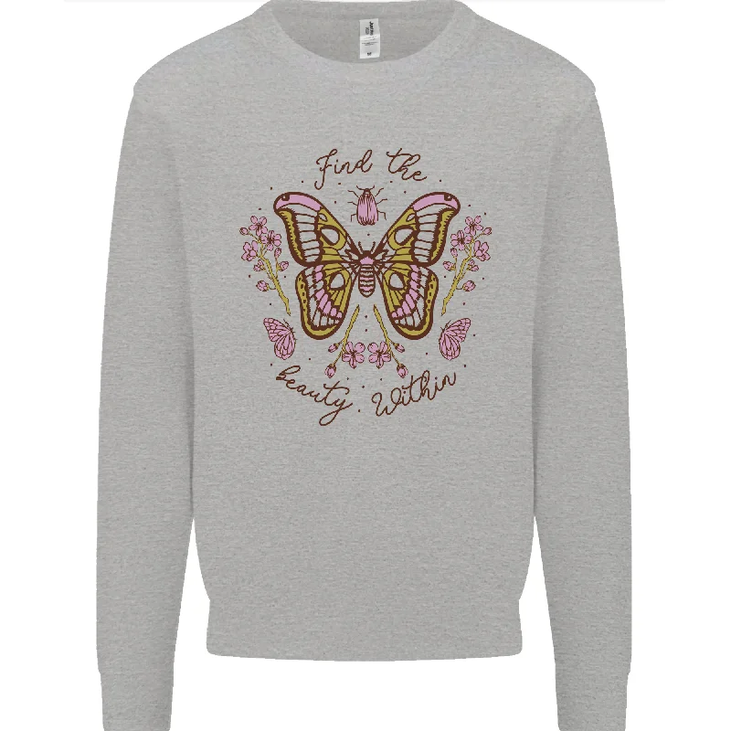 Limited Time sleek gym hoodieBeauty Within Butterfly Butterflies Mens Sweatshirt Jumper Limited Time sleek gym hoodieBeauty Within Butterfly Butterflies Mens Sweatshirt Jumper