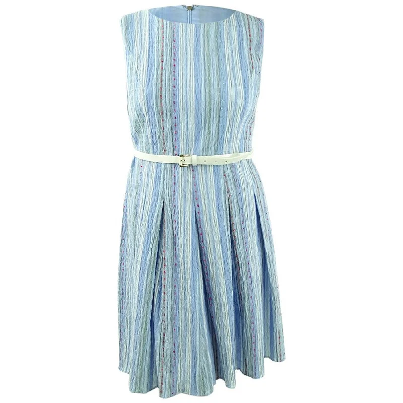 Unbeatable Prices stylish party dressTommy Hilfiger Women's Belted Fit & Flare Dress (18, Light Blue) Unbeatable Prices stylish party dressTommy Hilfiger Women's Belted Fit & Flare Dress (18, Light Blue)