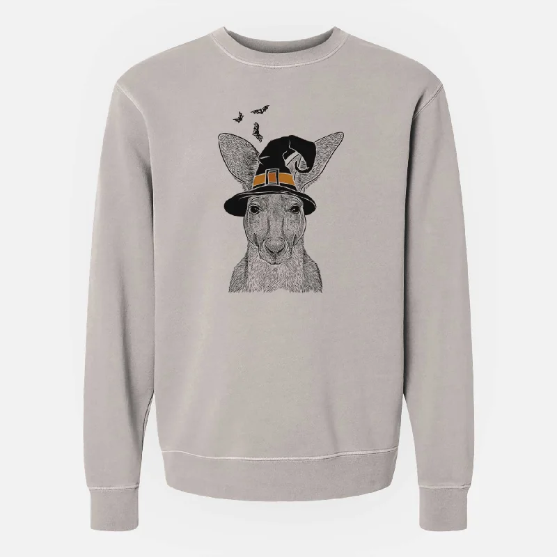 The Best Prices trendy sports sweatshirtWitch Roger the Red Kangaroo - Unisex Pigment Dyed Crew Sweatshirt The Best Prices trendy sports sweatshirtWitch Roger the Red Kangaroo - Unisex Pigment Dyed Crew Sweatshirt