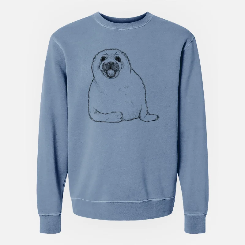 Today Only minimalistic workout hoodieBare Bub the Harp Seal - Unisex Pigment Dyed Crew Sweatshirt Today Only minimalistic workout hoodieBare Bub the Harp Seal - Unisex Pigment Dyed Crew Sweatshirt
