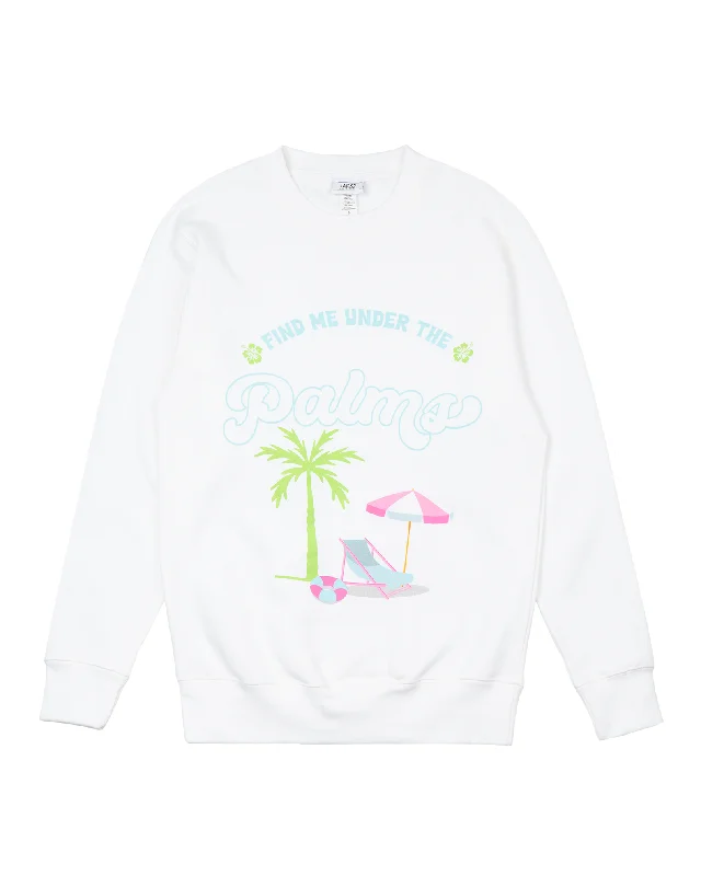 Great Bargains Women's Under the Palms L/S Crewneck Sweatshirt