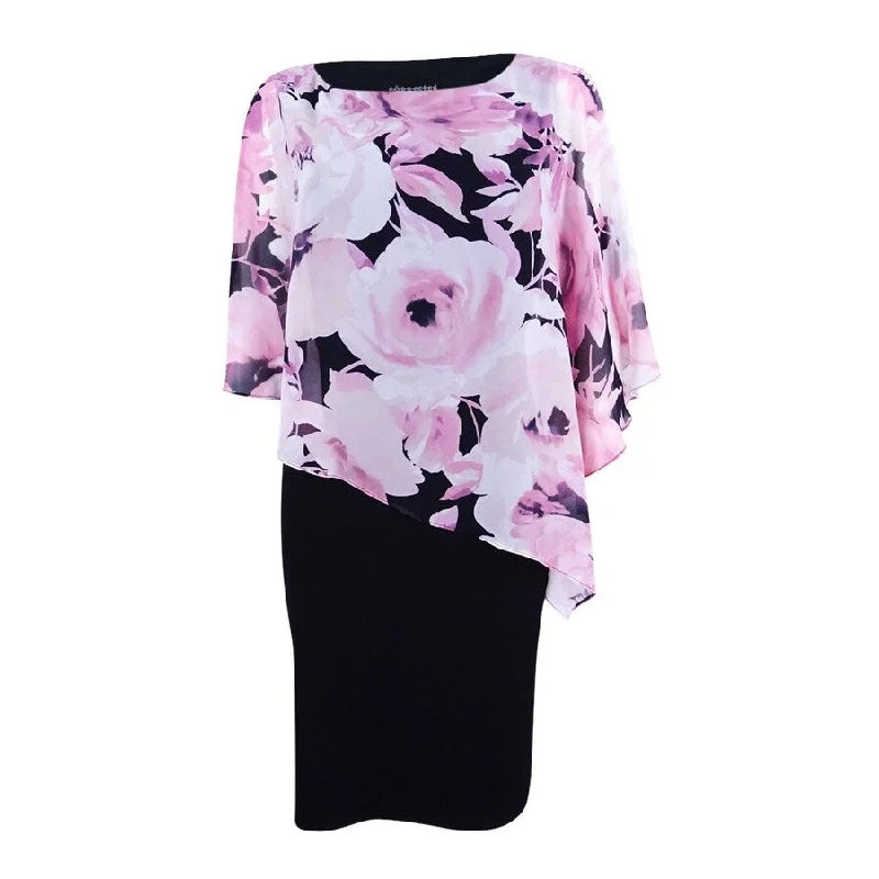 Mega Sale flowy maxi dressConnected Women's Floral-Print Chiffon Cape Dress (6, Rose) Mega Sale flowy maxi dressConnected Women's Floral-Print Chiffon Cape Dress (6, Rose)