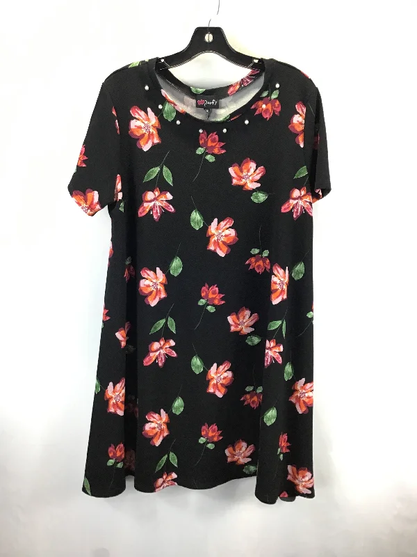 Best Deals form-fitting dressDress Casual Midi By Poof In Flowered, Size: Xl