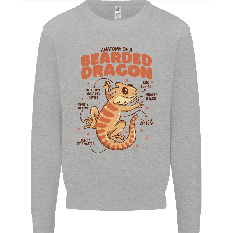 Unbeatable Prices trendy fitness sweatshirtBearded Dragon Anatomy Lizards, Reptiles, Mens Sweatshirt Jumper Unbeatable Prices trendy fitness sweatshirtBearded Dragon Anatomy Lizards, Reptiles, Mens Sweatshirt Jumper