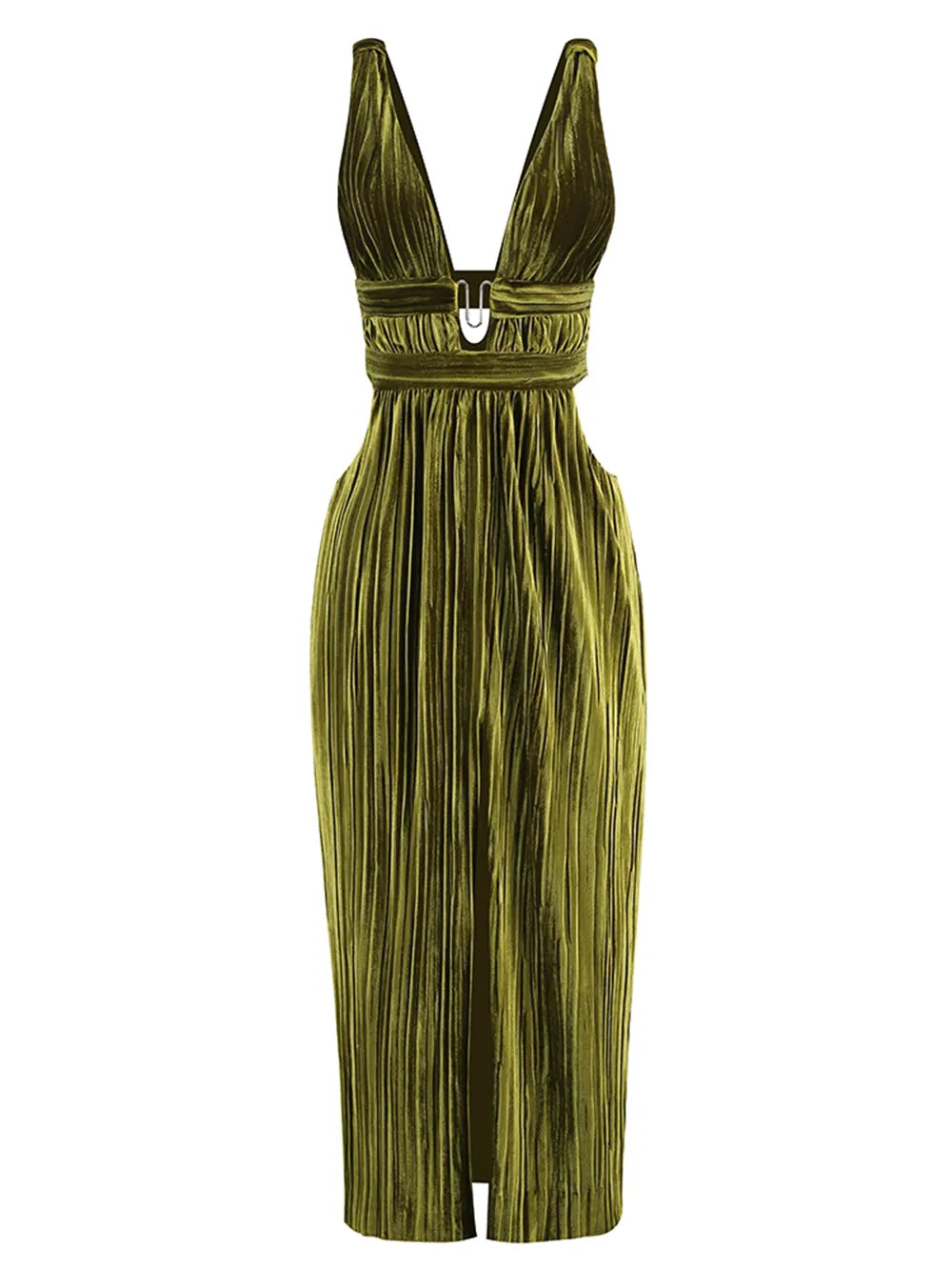 Exclusive Deal satin midi dressA&A Luxe Elegant Luxury Sleeveless Plunge V-Neck Pleated Maxi Dress Exclusive Deal satin midi dressA&A Luxe Elegant Luxury Sleeveless Plunge V-Neck Pleated Maxi Dress