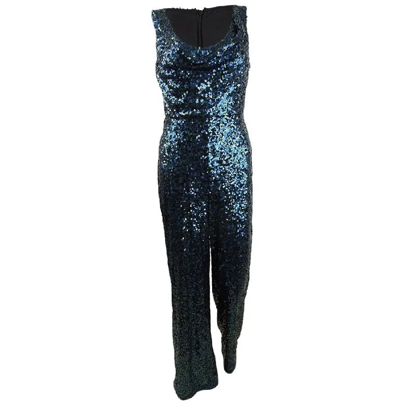 Price Drop silk dressCalvin Klein Women's Cowl-Neck Sequined Jumpsuit