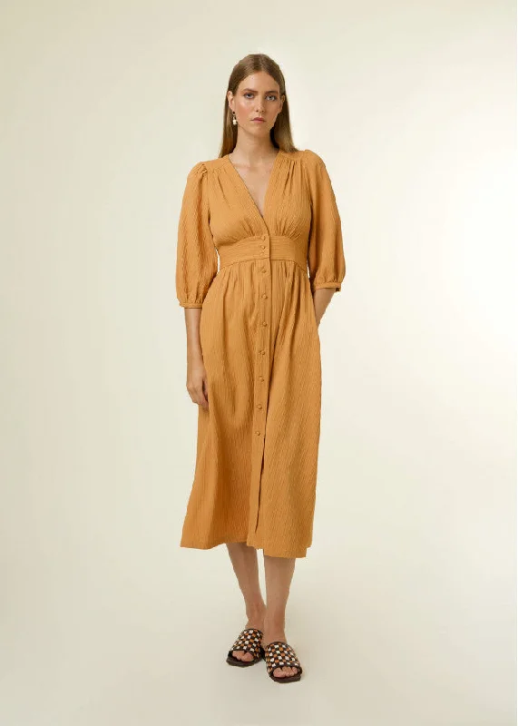 Customer Appreciation Sale A-line dressAliya Dress (Mustard)