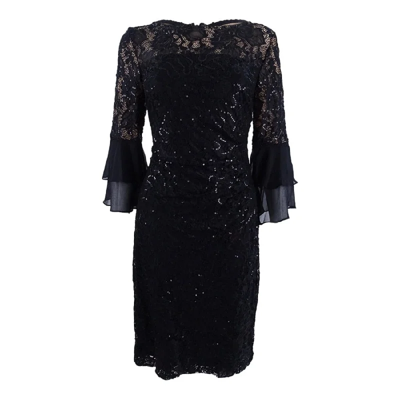 Great Deals winter dressLauren by Ralph Lauren Women's Sequined Lace Dress