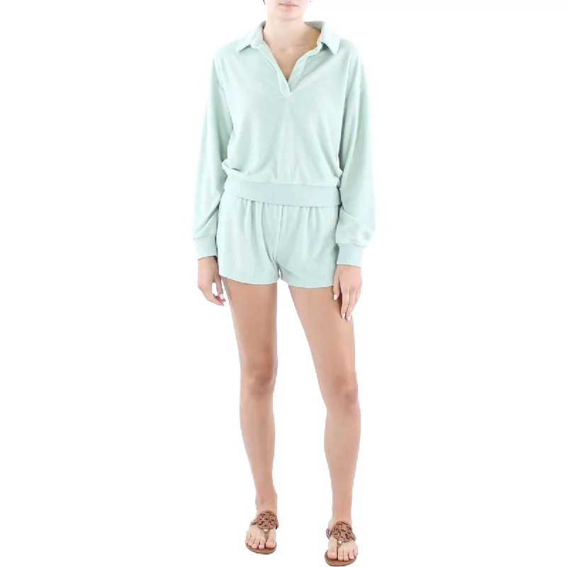 Grand Opening Sale Z Supply Womens Ribbed Trim  Cotton Sweatshirt