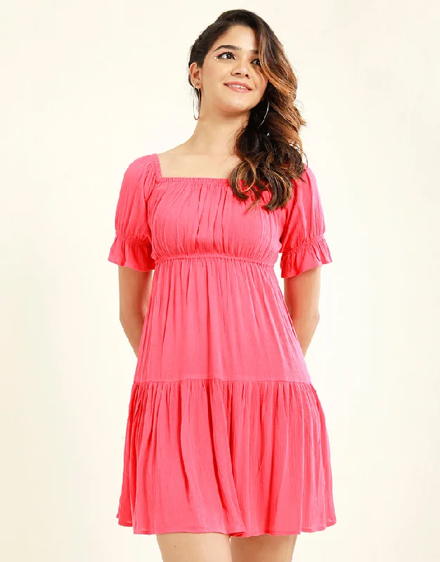 Limited Time t-shirt dressOff the Shoulder Dress with Smocked Details