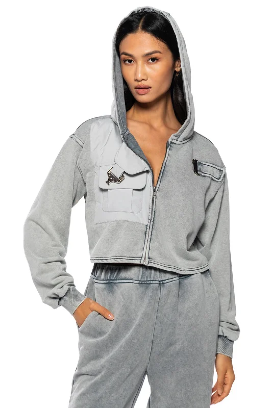 Special Promotion OFF DUTY POCKET DETAIL SWEATSHIRT