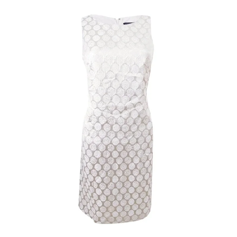 Limited Availability printed dressJessica Howard Women's Metallic Dot Fit & Flare Dress Limited Availability printed dressJessica Howard Women's Metallic Dot Fit & Flare Dress