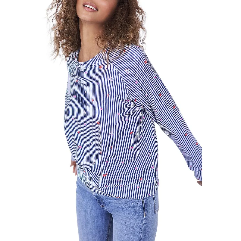 Special Promotion Stripe & Stare Womens Striped Modal Sweatshirt