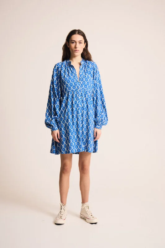 Anniversary Sale ruffle dressSreena Mini Smock Dress (Turkish Sea)
