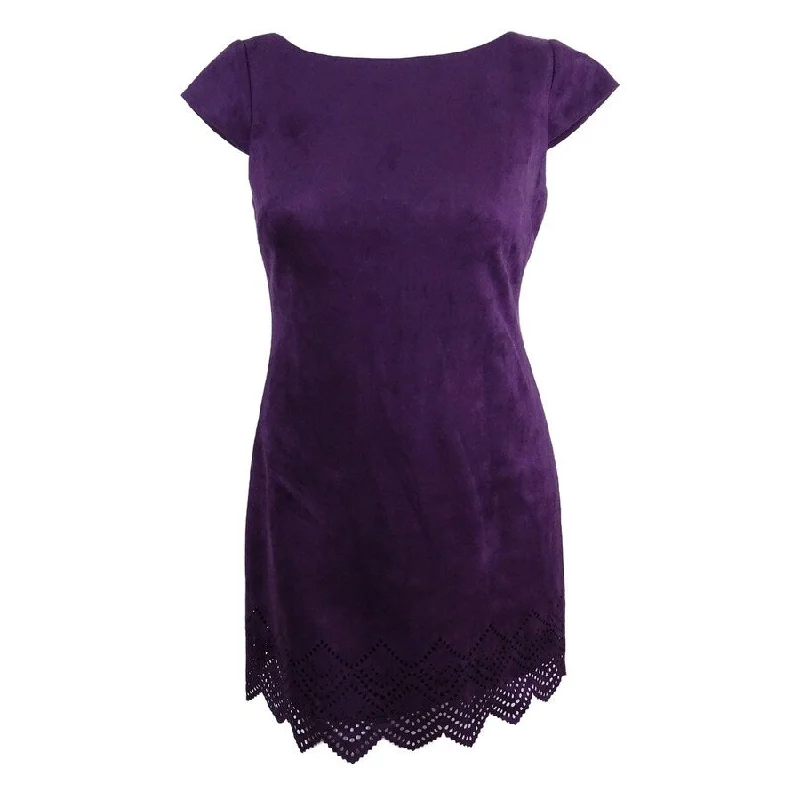 Lowest Price stylish party dressVince Camuto Women's Faux Suede Cutout Hem Dress