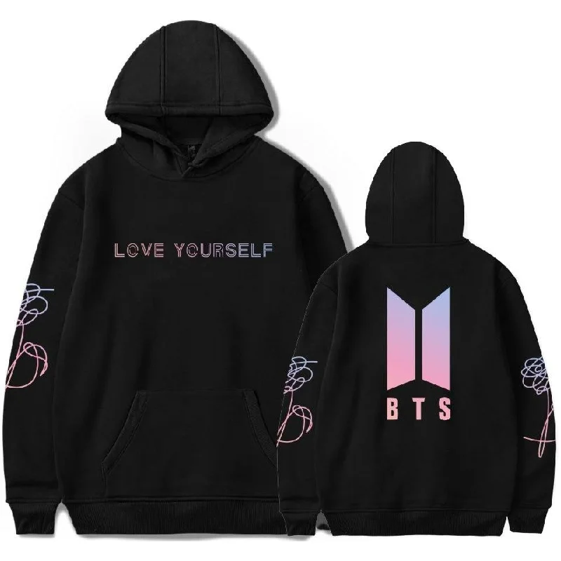 Reduced Prices Bangtan Boys Fashion Women and Men Love Yourself Harajuku Cap Sweatshirt