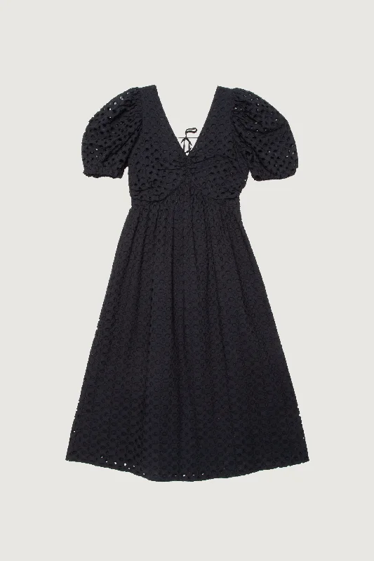 Act Fast formal dressEYELET MIDI DRESS