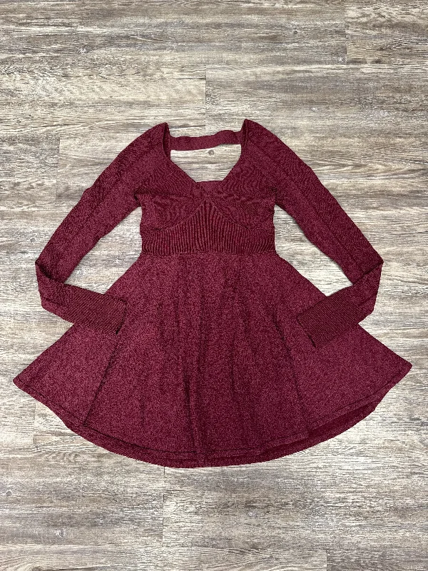 Midnight Madness trendy mini dressDress Party Short By Free People In Red, Size: Xs