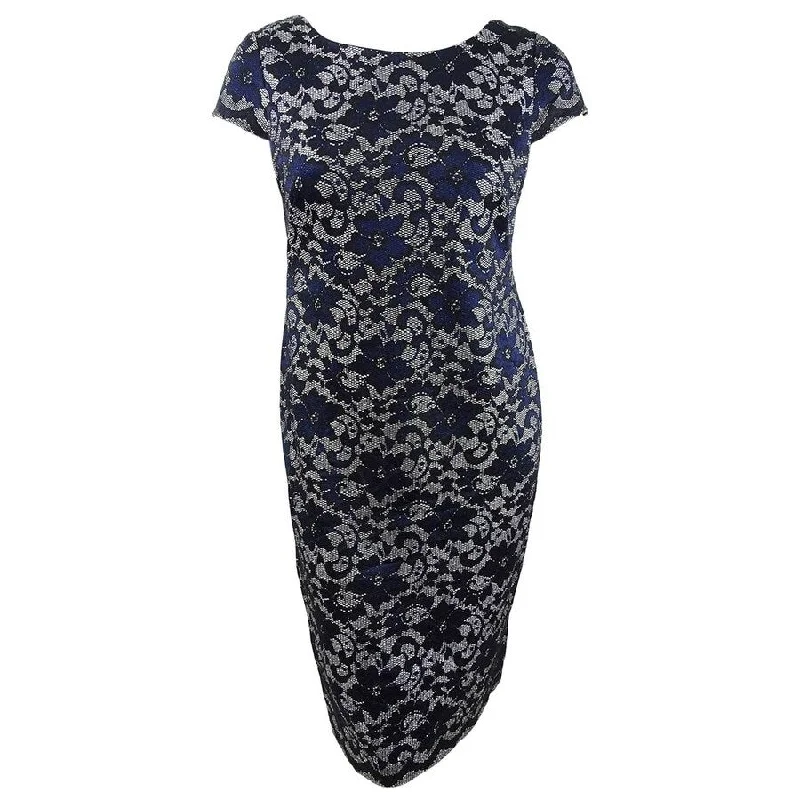 The Best Prices fitted cocktail dressConnected Women's Embroidered-Glitter Dress (10, Navy) The Best Prices fitted cocktail dressConnected Women's Embroidered-Glitter Dress (10, Navy)