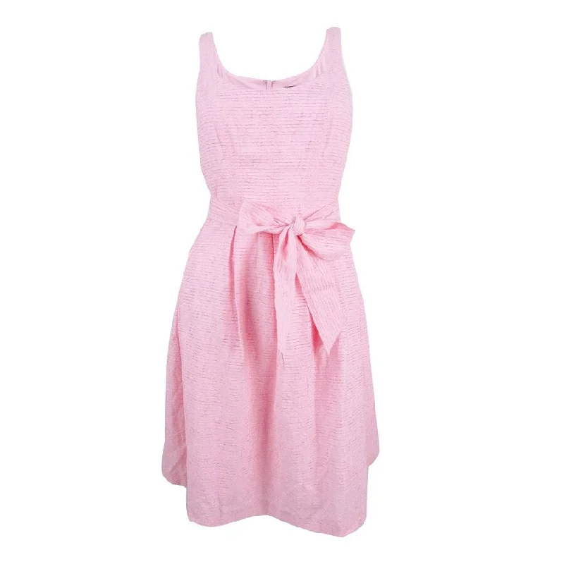 Savings Galore ashionable dressNine West Women's Belted Fit & Flare Dress (18, Tutu Pink) Savings Galore ashionable dressNine West Women's Belted Fit & Flare Dress (18, Tutu Pink)