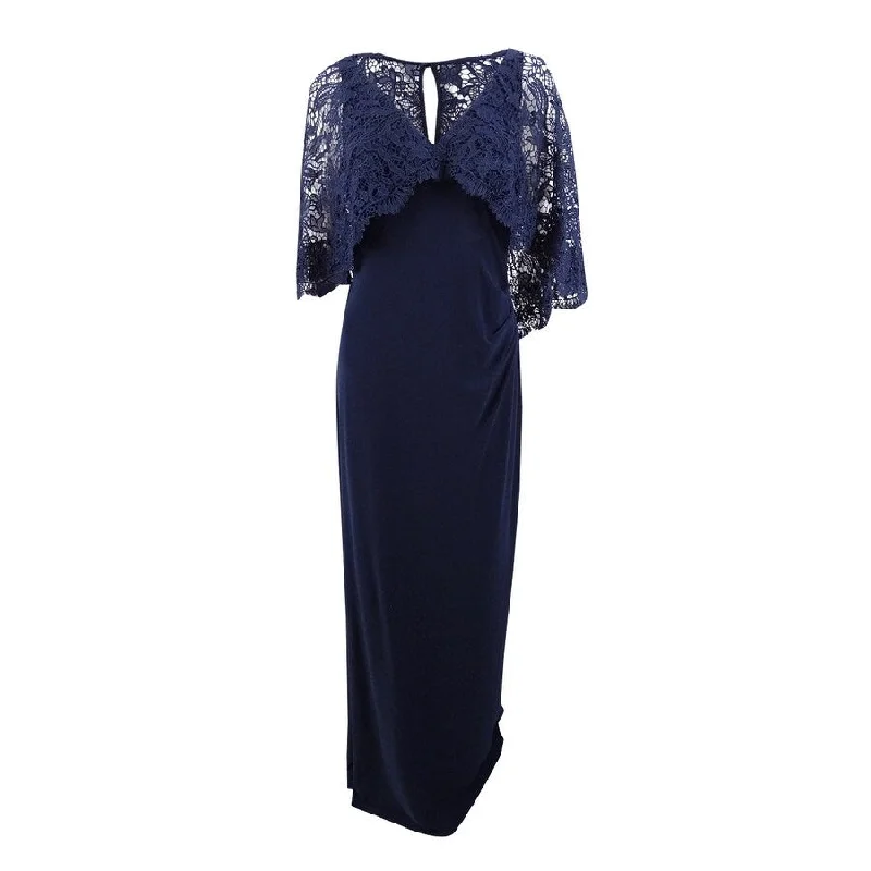 Price Reduction fitted bodycon dressLauren by Ralph Lauren Women's Lace-Overlay Jersey Gown Price Reduction fitted bodycon dressLauren by Ralph Lauren Women's Lace-Overlay Jersey Gown