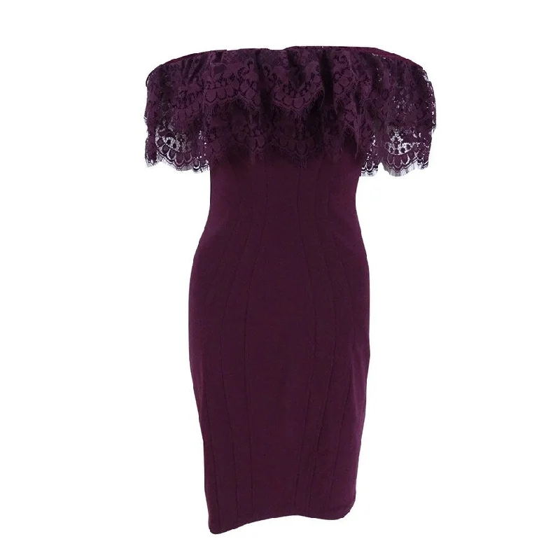 Deal Alert chic shift dressBetsy & Adam Women's Red Wine Women's Lace Seamed Sheath Dress Deal Alert chic shift dressBetsy & Adam Women's Red Wine Women's Lace Seamed Sheath Dress