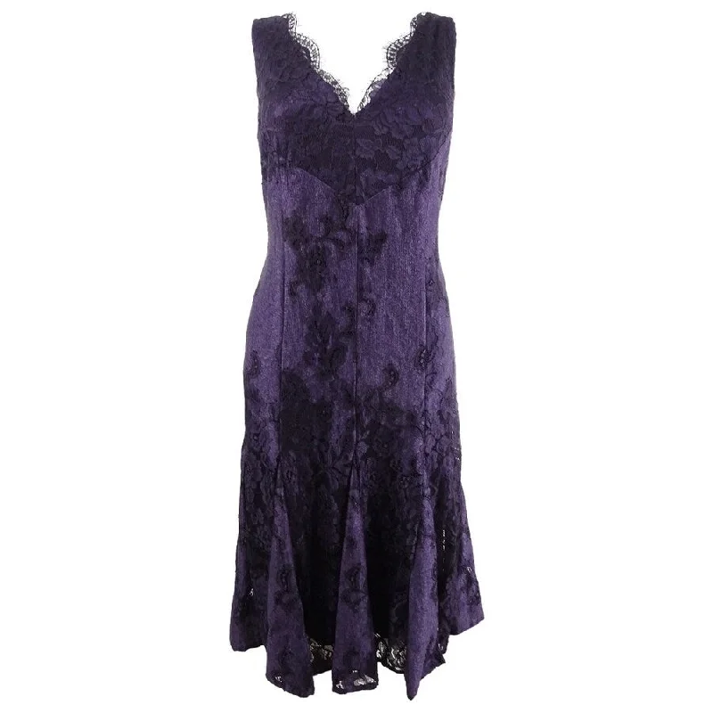 Price Break elegant shift dressDKNY Women's V-Neck Scalloped Lace Dress (4, Aubergine) Price Break elegant shift dressDKNY Women's V-Neck Scalloped Lace Dress (4, Aubergine)