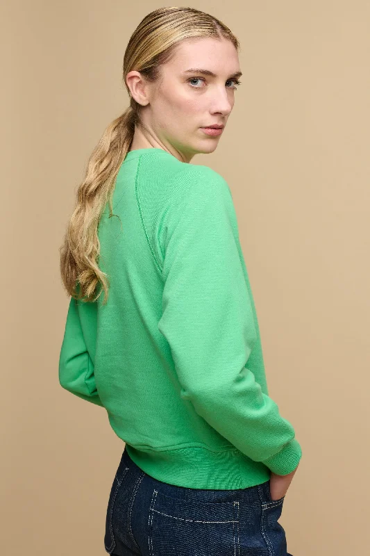 Instant Discount Women's Raglan Sweatshirt - Apple Green