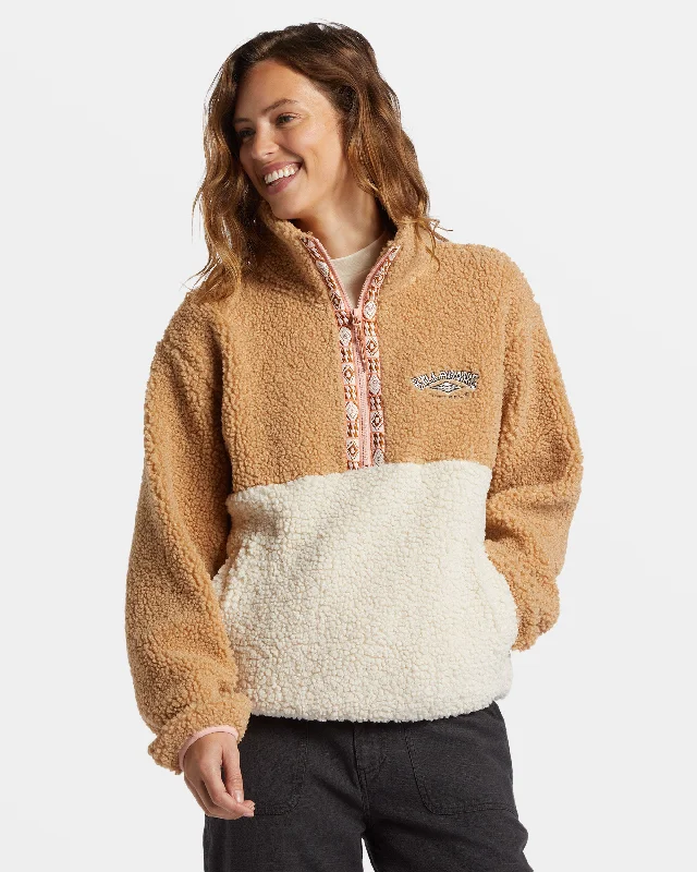 Best Deals Horizon Mock Neck Sweatshirt - Wet Sand