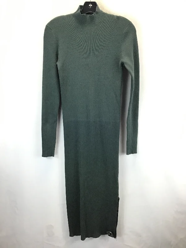 Super Deal knit dressDress Casual Midi By Vici In Green, Size: Xl