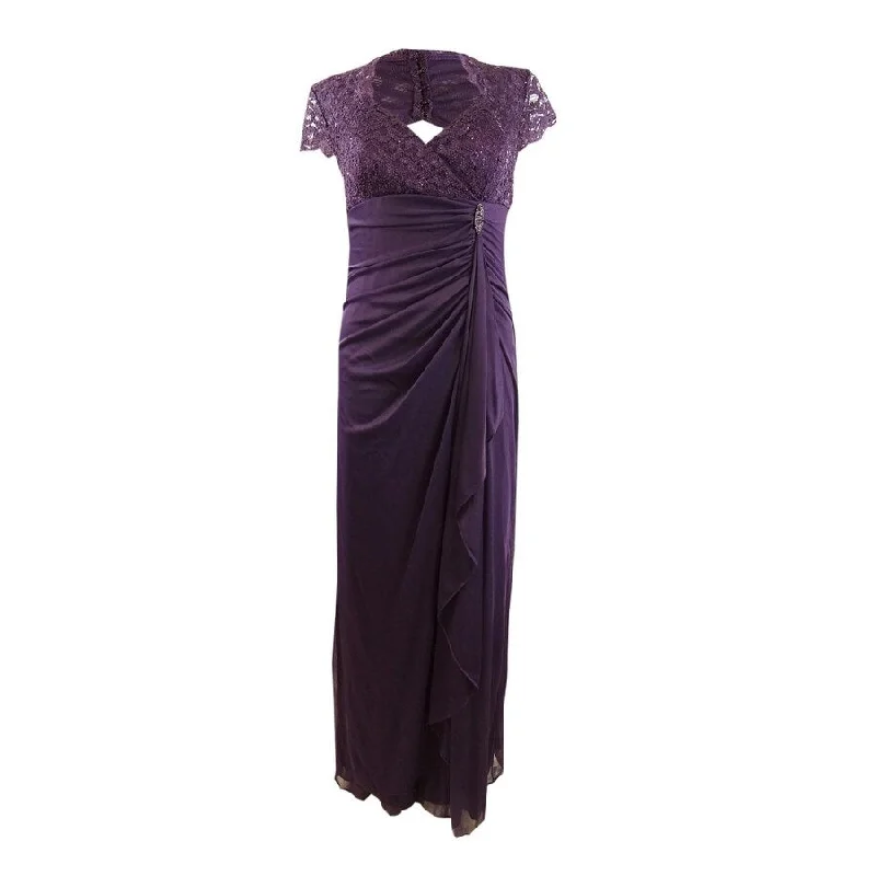Grand Opening Sale t-shirt dressBetsy & Adam Women's Lace Empire-Waist Gown (6, Eggplant) Grand Opening Sale t-shirt dressBetsy & Adam Women's Lace Empire-Waist Gown (6, Eggplant)